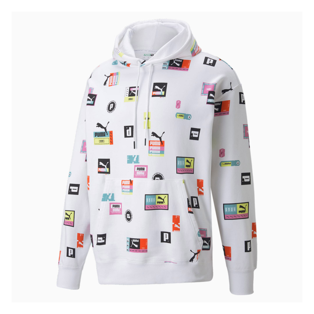 District Concept Store PUMA Brand Love Printed Hoodie White