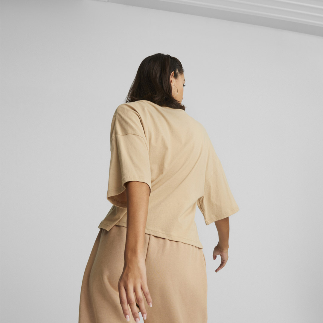 District Concept Store - Puma Classics Oversized Women Tee - Dusty Tan  (538052-89)