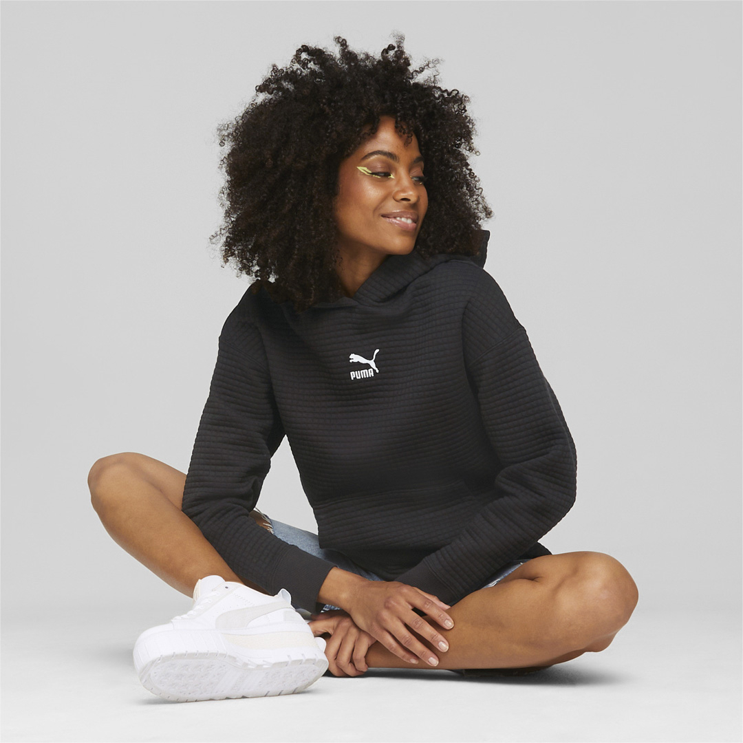 Puma hoodie black clearance womens
