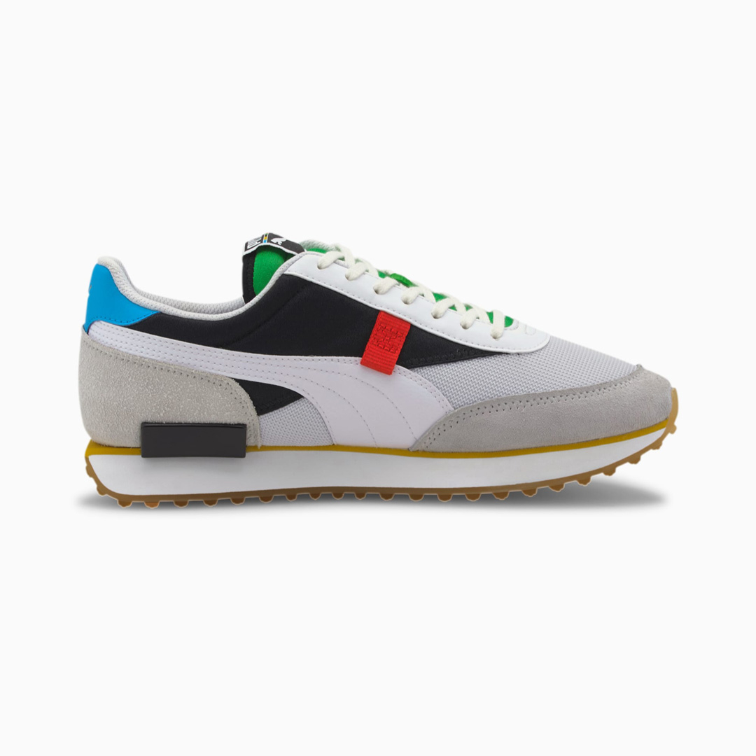 puma future rider ride on white