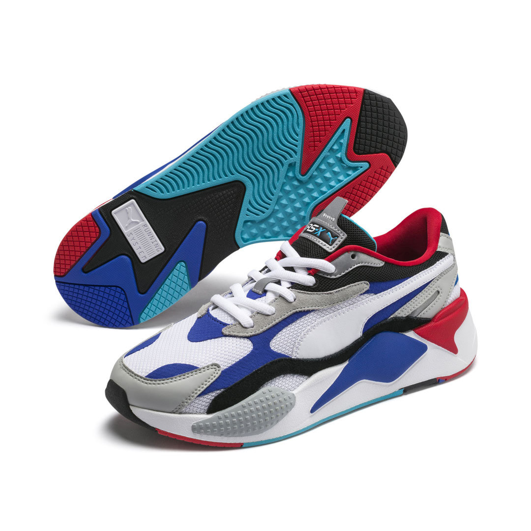 District Concept Store PUMA RS-X³ Puzzle Sneakers White/ Dazzling Blue (371570-05)