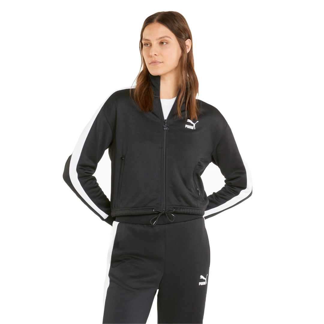 Women Store (533519-01) Crop T7 District PUMA - Track Jacket Black - Concept