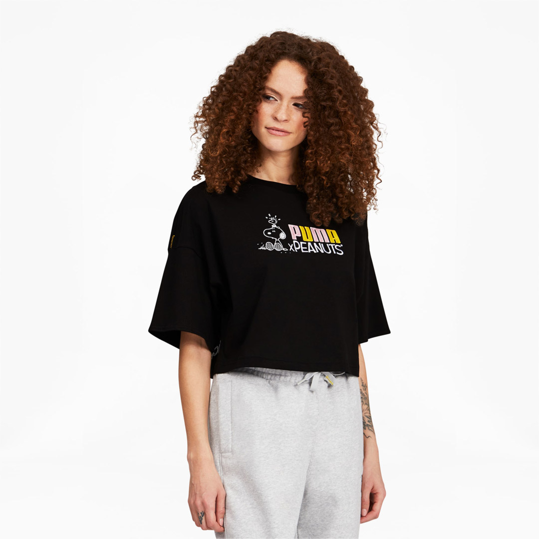 District Concept Store - PUMA X Peanuts Women Tee - Black (531158-01)