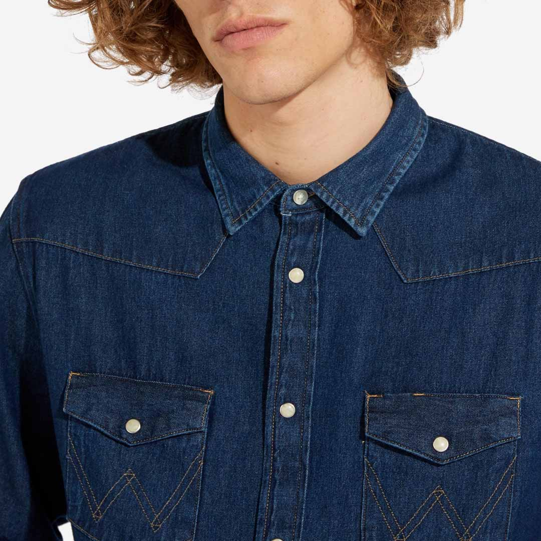 District Concept Store - WRANGLER 27MW Denim Shirt - New Dry (W5MSLW301)