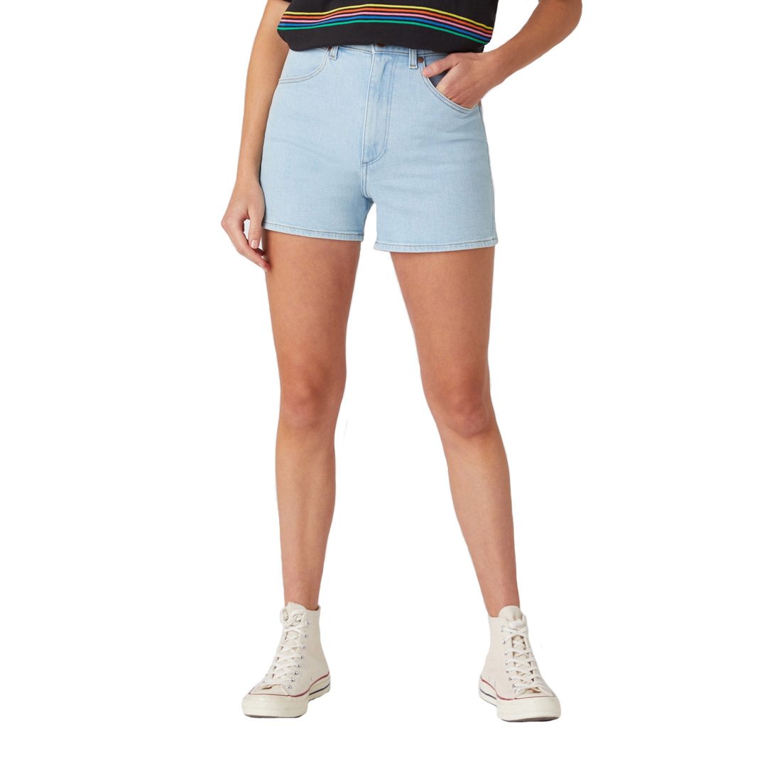 District Concept Store - WRANGLER Mom Denim Shorts - Cloud Nine (W22DZH25E)