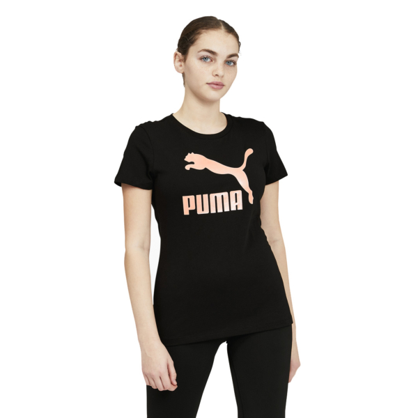 Rose (534699-01) Store Classics - Tee Black/ Logo Puma - Gold District Concept